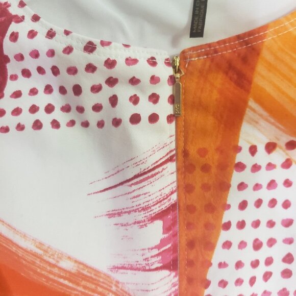 Donna Karan New York Dress Women Size 2 Abstract Handkerchief Hem City Couquette - Picture 12 of 16